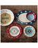 HiEnd Accents 14-Piece Spirit Valley Melamine Dinnerware Set, Red, hi-res