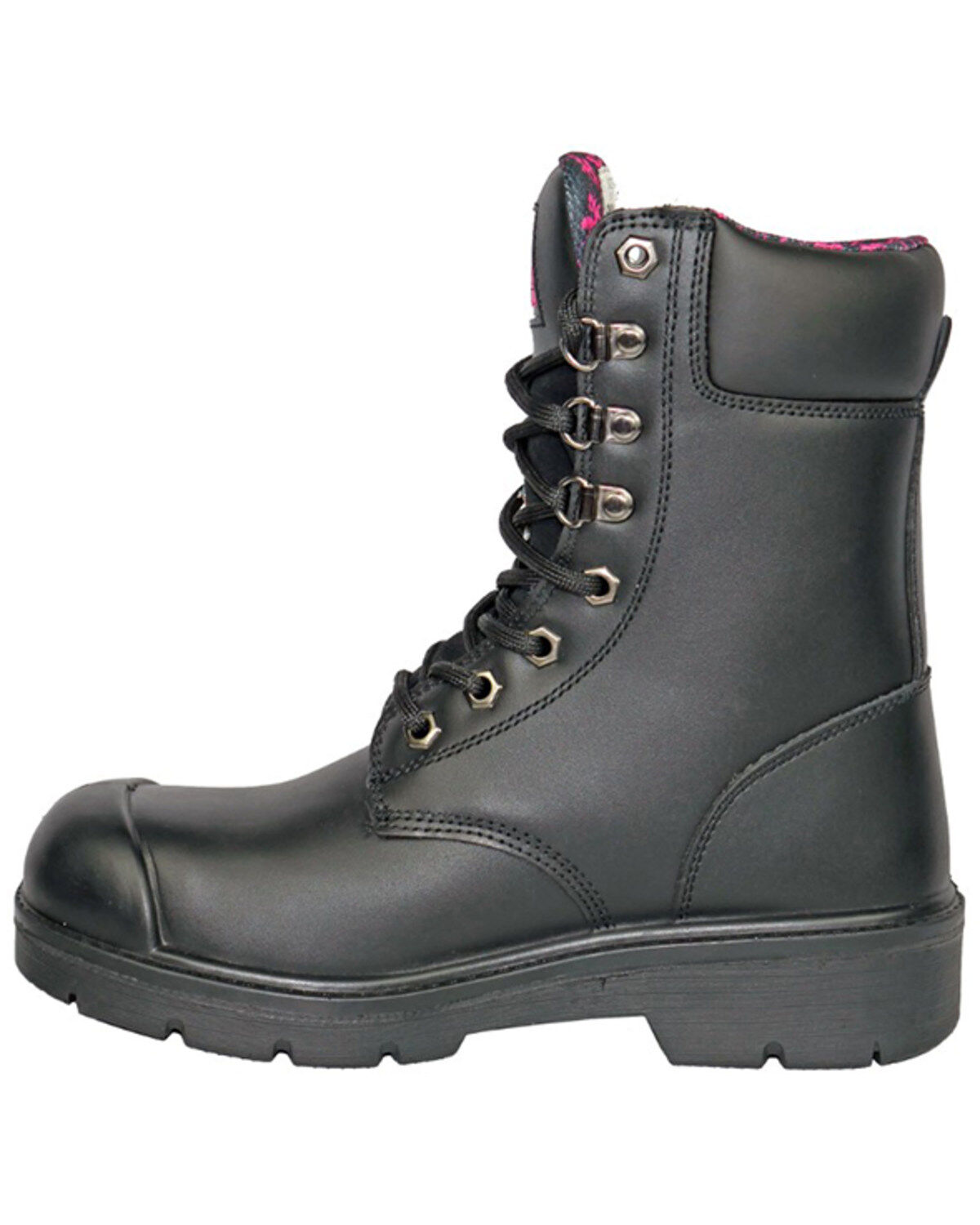 Image #3 - Moxie Trades Women's 8" Anne Waterproof Work Boots - Steel Toe, Black, hi-res