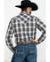 Image #2 - Roper Men's West Made Desert Dobby Plaid Long Sleeve Western Shirt, Multi, hi-res