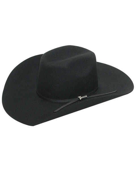 Twister 2X Felt Cowboy Hat, Black, hi-res