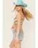 Image #2 - Rock & Roll Denim Women's Crochet Fringe Tank, Pink, hi-res