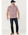 Image #2 - Flag & Anthem Men's Outdoor Supply Mauve Graphic Short Sleeve T-Shirt, Mauve, hi-res