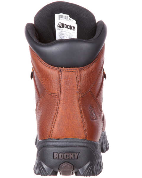 Image #3 - Rocky Men's Alpha Force Fully Puncture-Resistant Waterproof Work Boots - Steel Toe , Brown, hi-res