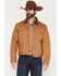 Image #1 - Ely Walker Men's Unlined Canvas Trucker Jacket, Tan, hi-res