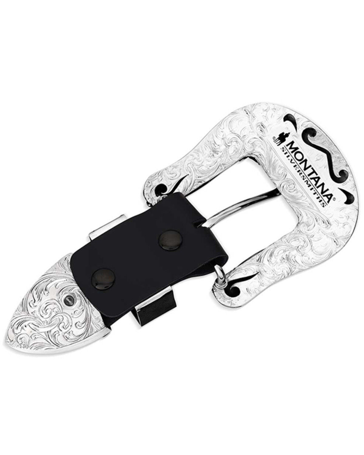 Image #2 - Montana Silversmiths Cowboy Classic 3 Piece Belt Buckle Set, Silver, hi-res