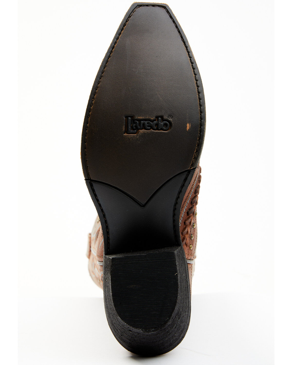 Image #7 - Laredo Women's Distressed Sidewinder Western Boots - Snip Toe, Tan, hi-res