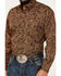 Image #3 - Cinch Men's Paisley Print Long Sleeve Button-Down Western Shirt, Gold, hi-res