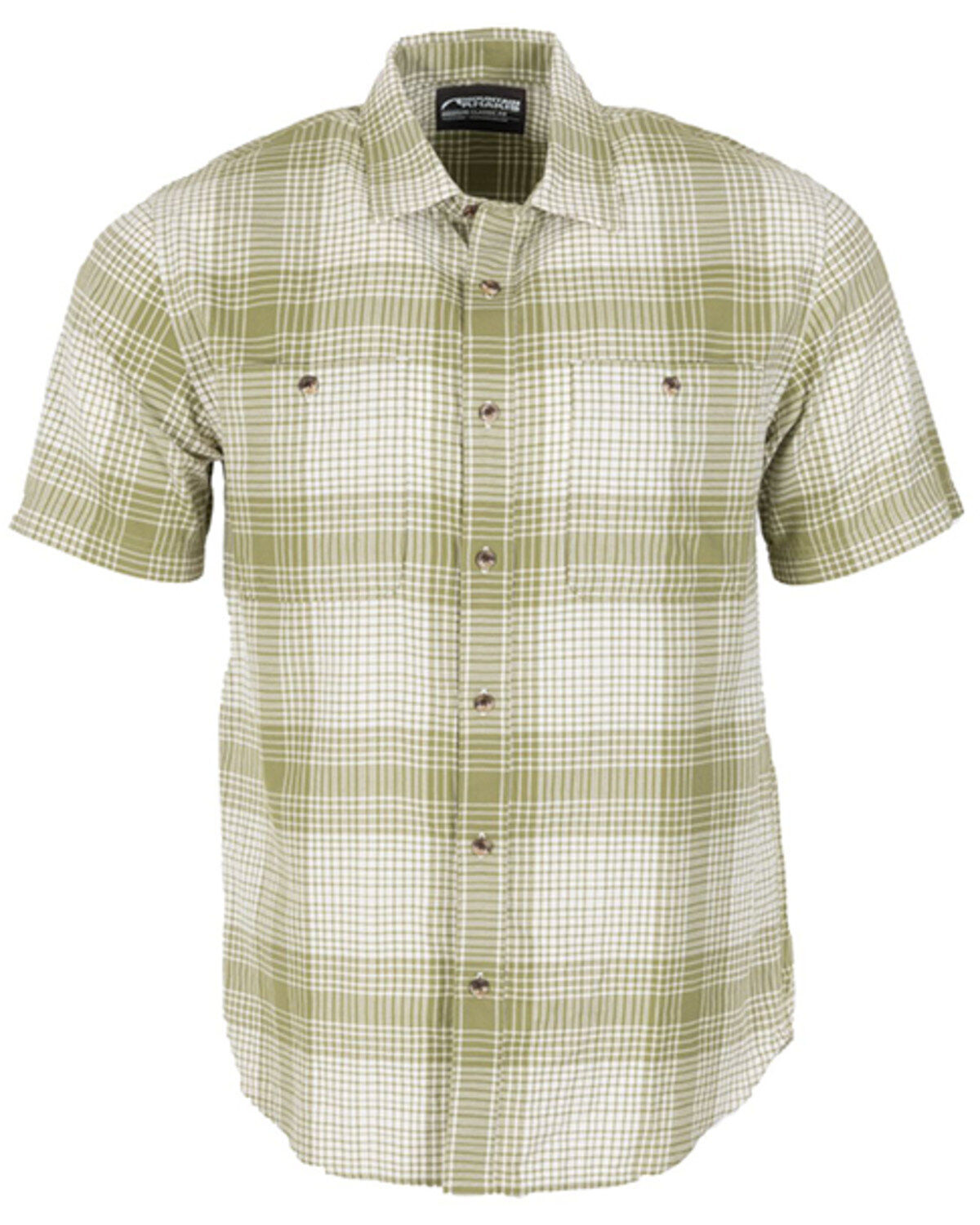 Image #1 - Mountain Khakis Men's Nebo Plaid Print Short Sleeve Shirt, Khaki, hi-res