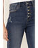 Image #2 - Cello Women's Tinsley High Rise 5-Button Released Hem Flare Jeans, Blue, hi-res
