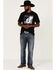 Image #2 - RANK 45® Men's Out Of The Gate Short Sleeve Graphic T-Shirt , Charcoal, hi-res