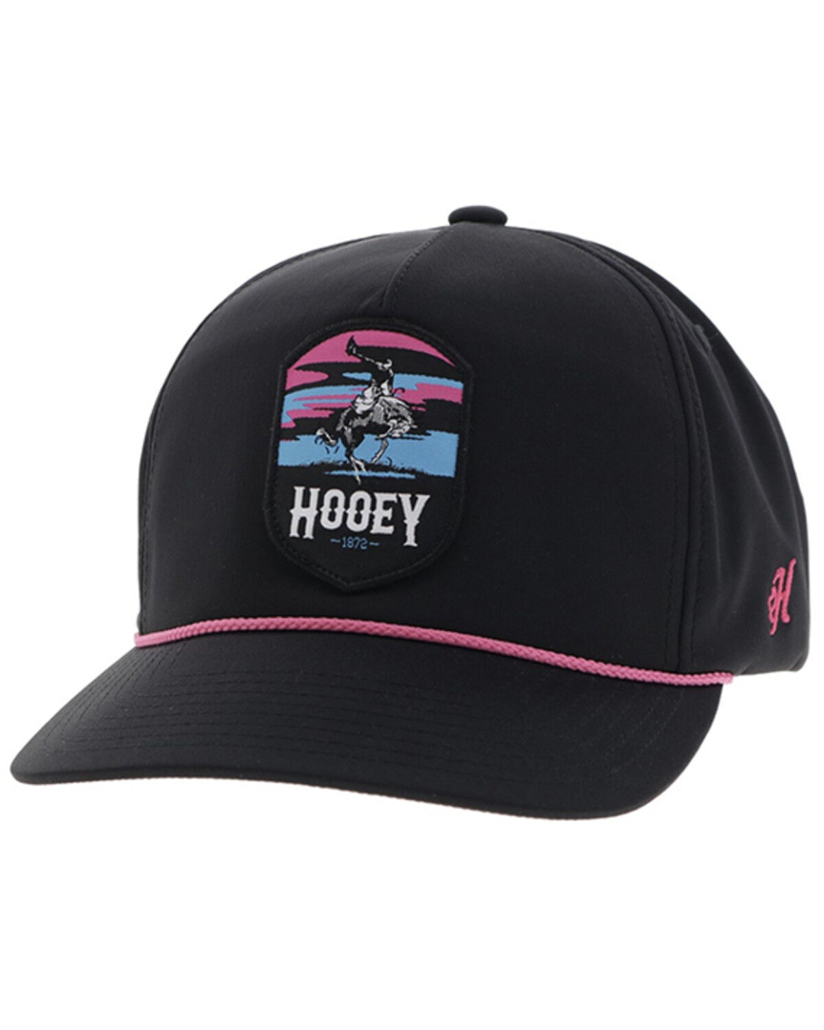 Image #1 - Hooey Boys' Cheyenne Logo Trucker Cap, Black, hi-res