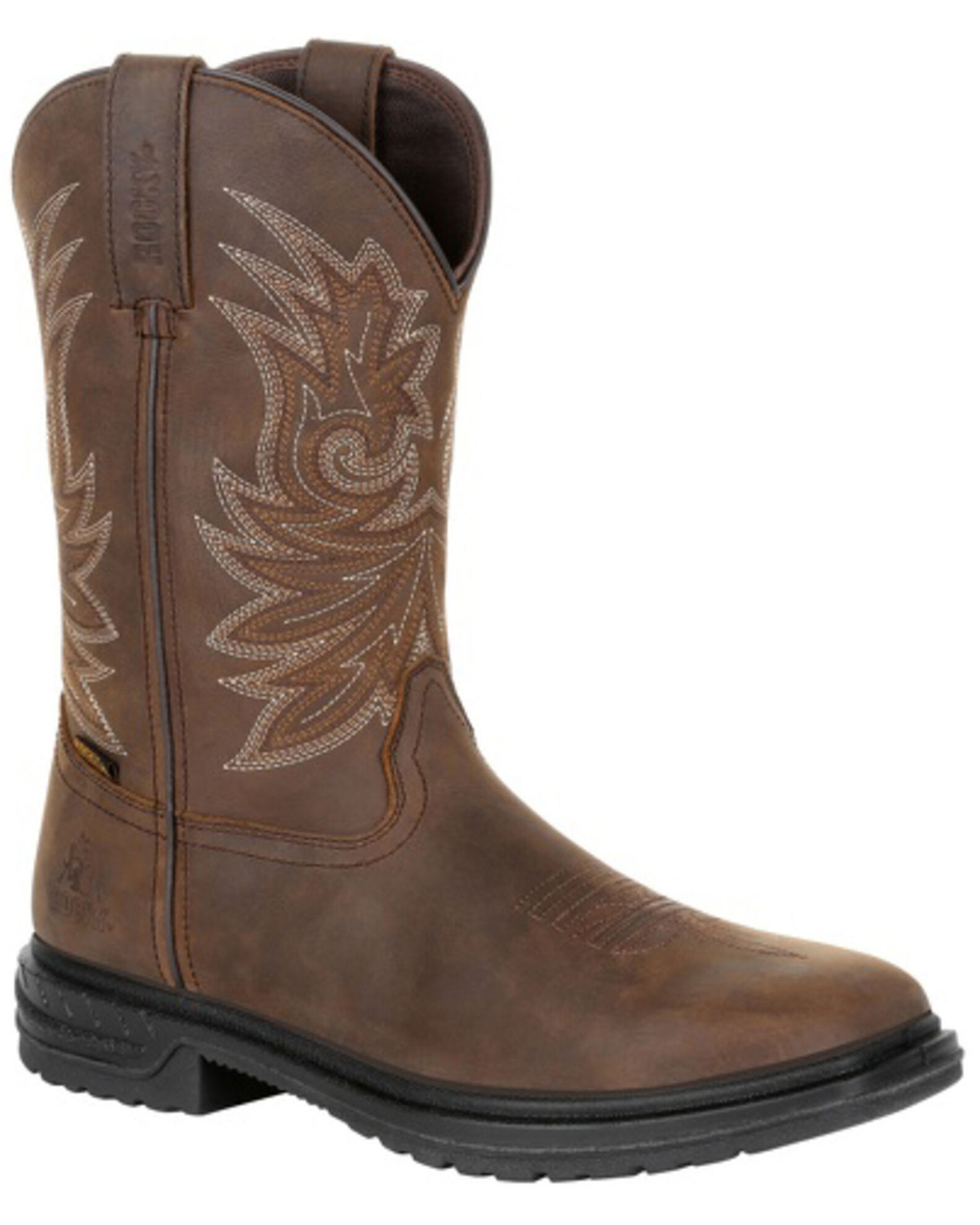 Rocky Men s Worksmart Waterproof Work Boots Square Toe Boot Barn