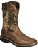 Justin Men's Stampede Camo Waterproof Work Boots, Camouflage, hi-res