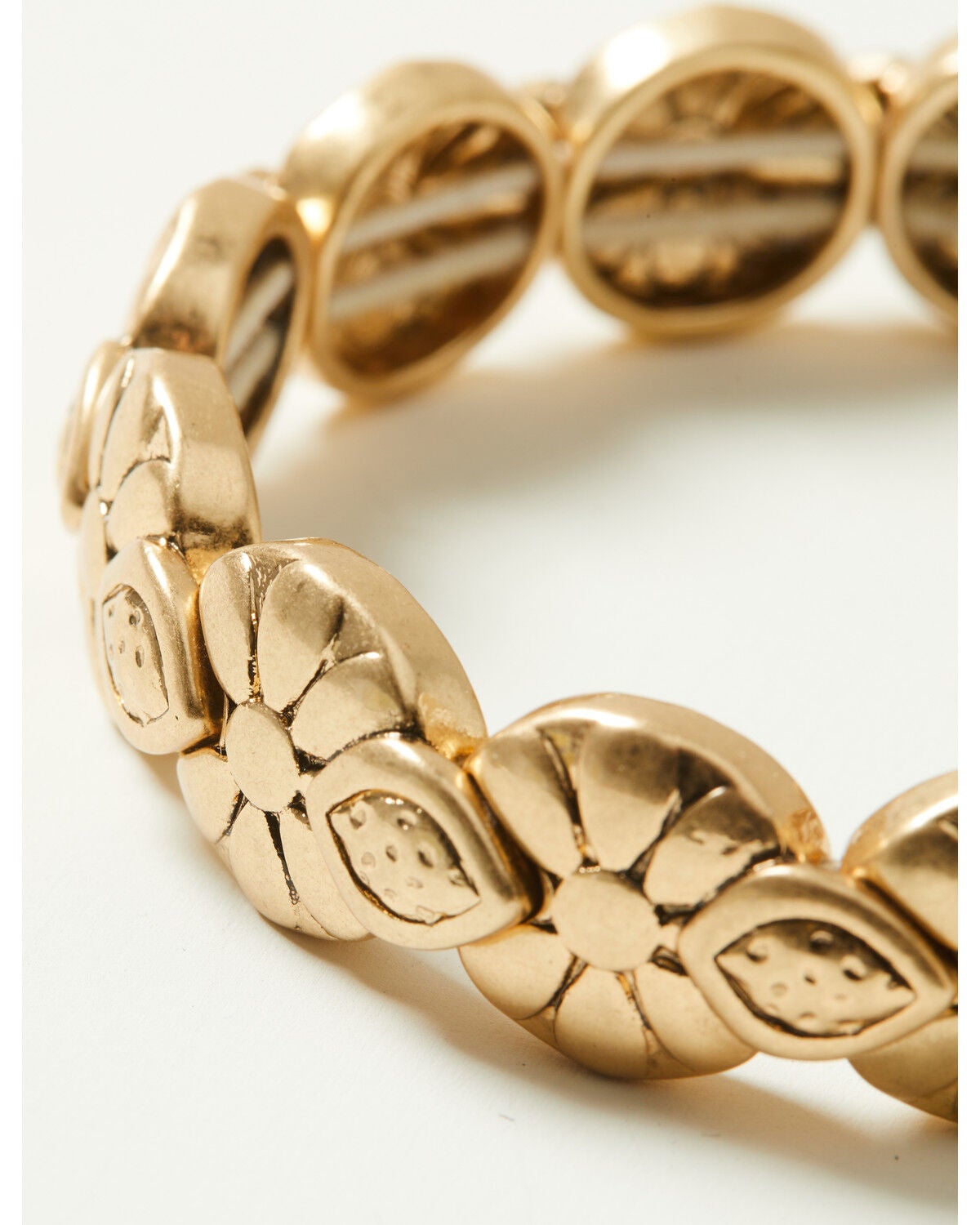 Image #2 - Lainey Wilson Women's Conch Stretch Bracelet, Gold, hi-res