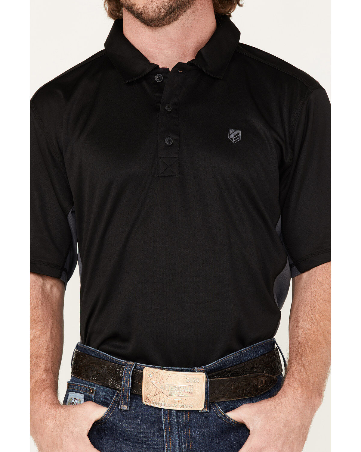 Image #3 - RANK 45® Men's Renegade Performance Short Sleeve Polo Shirt, , hi-res