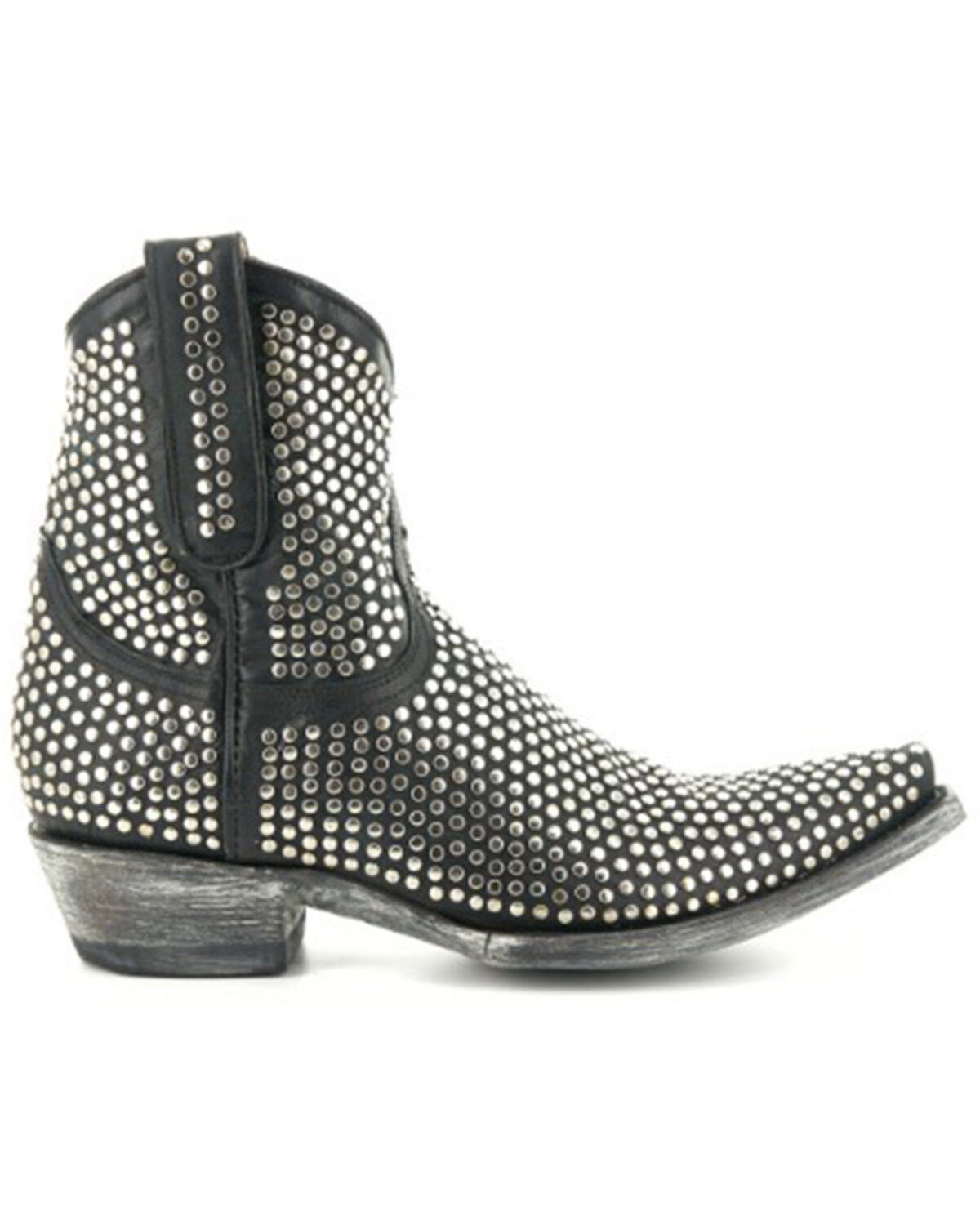 Image #2 - Old Gringo Women's Agujas Western Fashion Booties - Snip Toe, Black, hi-res
