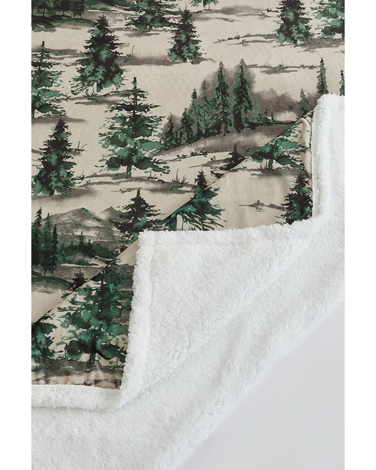 Image #4 - HiEnd Accents Joshua Campfire Sherpa Throw, White, hi-res