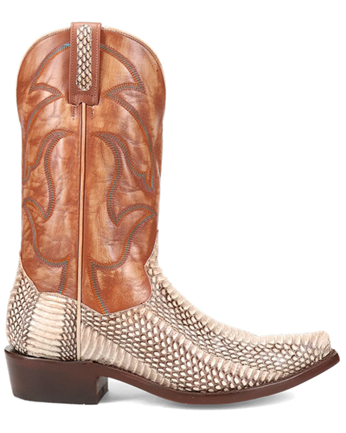 Image #2 - Dan Post Men's Exotic Cobra Western Boots - Snip Toe, Natural, hi-res