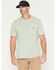 Image #1 - Carhartt Men's Relaxed Fit Lightweight Short Sleeve Pocket Work T-Shirt, Seafoam, hi-res