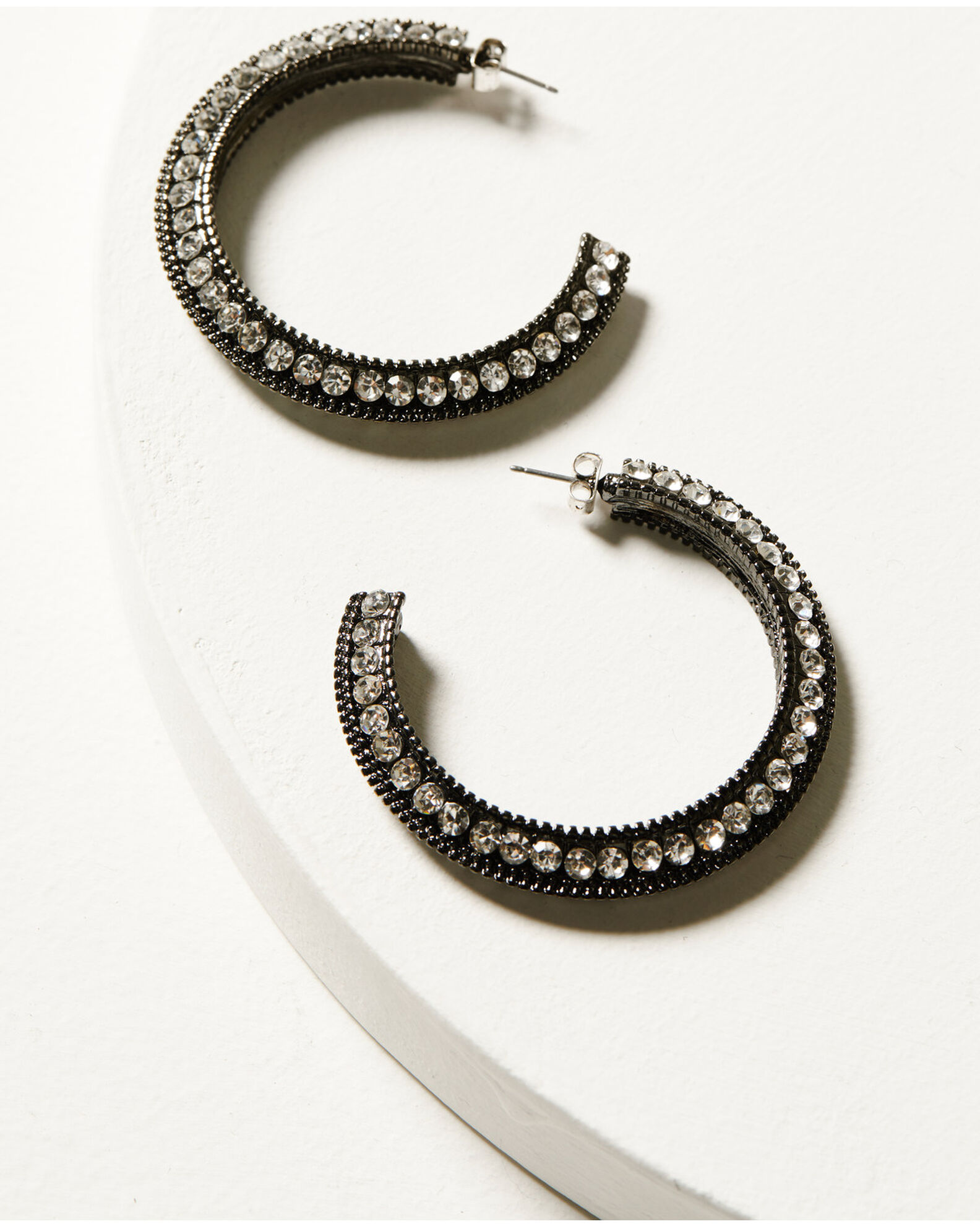 Pewter hoop earrings online