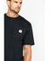 Carhartt Men's Loose Fit Heavyweight Logo Pocket Work T-Shirt, Black, hi-res
