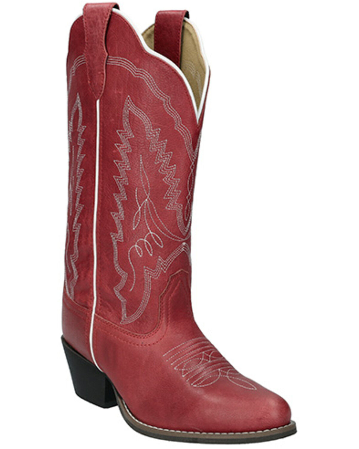 Image #1 - Smoky Mountain Women's Calloway Western Boots - Round Toe, Red, hi-res