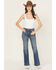 Image #3 - 7 For All Mankind Women's Medium Wash Royalty Mid Rise Trouser Stretch Denim Jeans, Medium Wash, hi-res