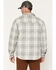 Image #4 - Hawx Men's Gravel Plaid Print Insulated Flannel Shirt Jacket, Navy, hi-res