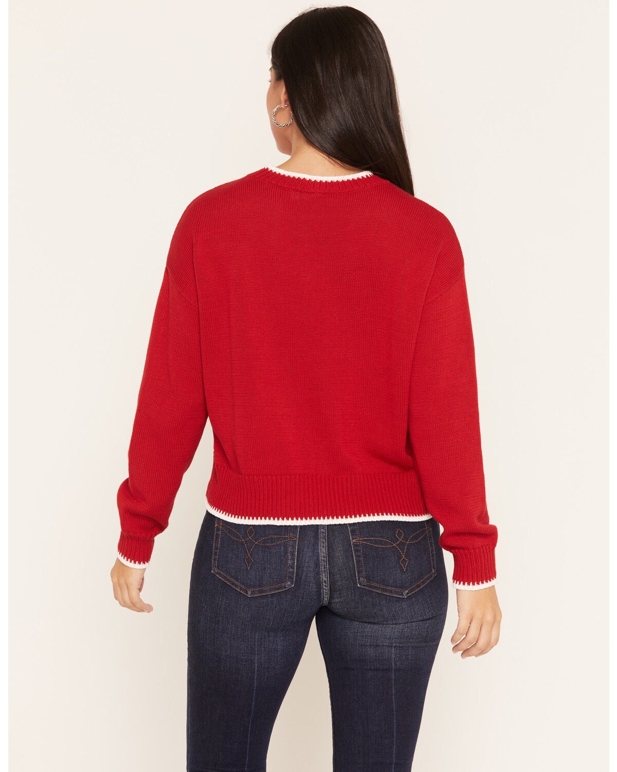 Image #4 - White Crow Women's Bronco Sweater, Red, hi-res