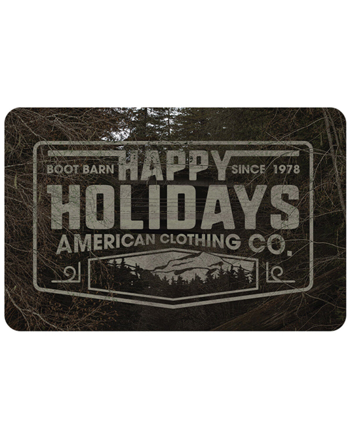 Image #1 - Boot Barn Happy Holidays Gift Card, , hi-res