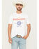 Image #1 - Buckwear Men's Budweiser Short Sleeve Graphic T-Shirt, White, hi-res