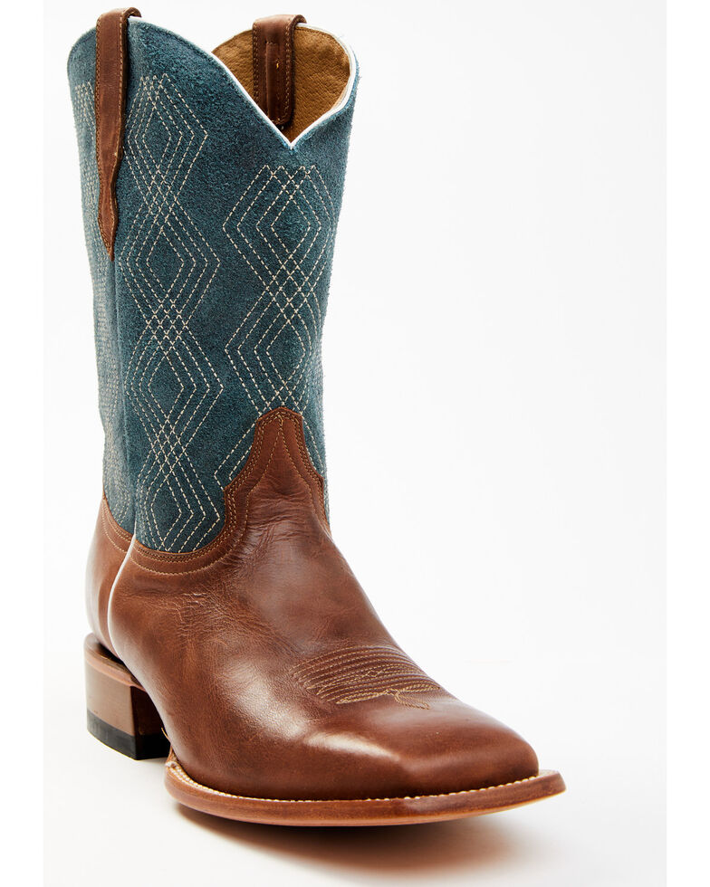 Cody James Men's Shasta Western Boots - Wide Square Toe, Blue, hi-res