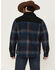 Image #4 - Pendleton Men's Timberline Plaid Print Quilted Snap Shirt Jacket, Charcoal, hi-res