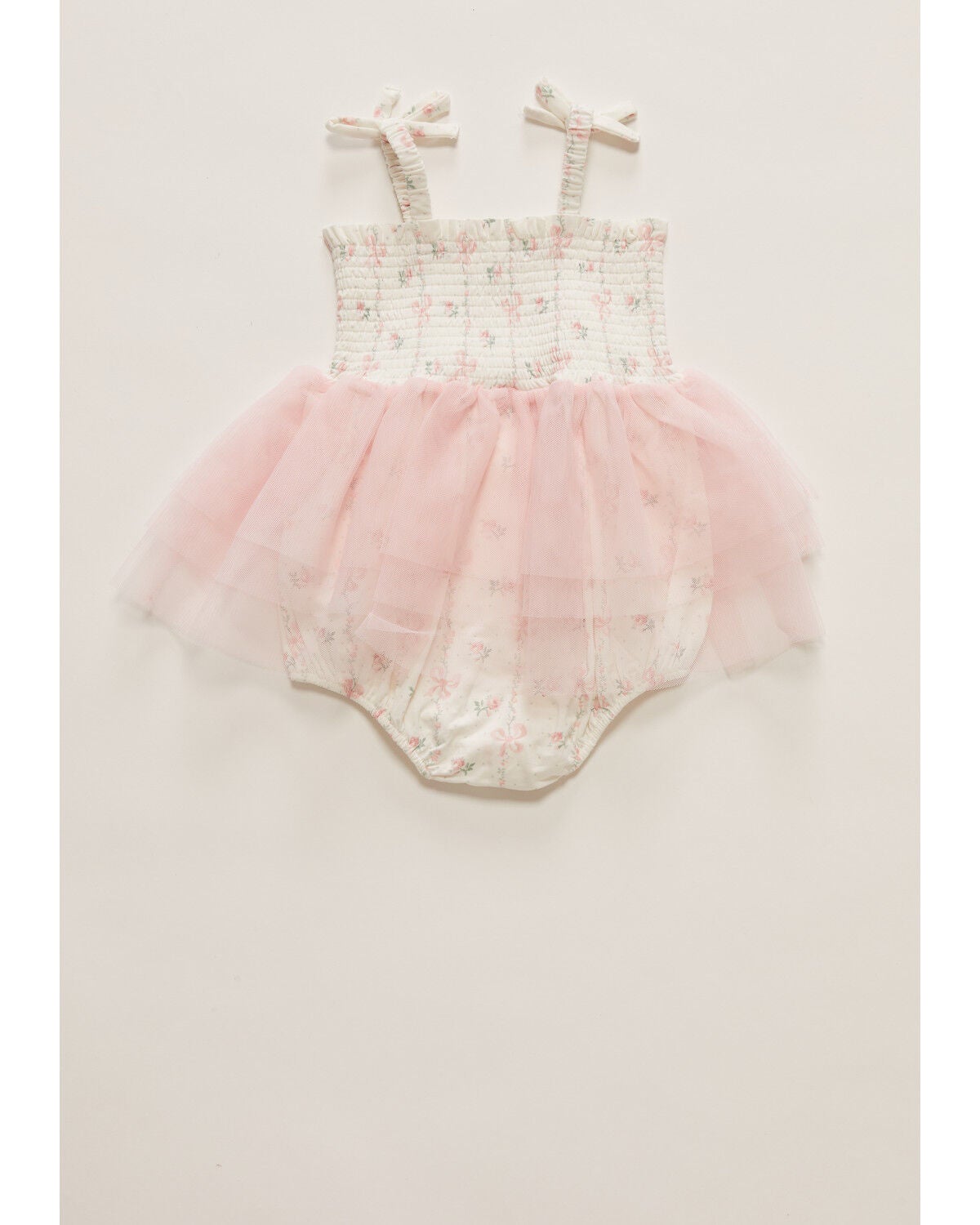 Image #3 - Angel Dear Infant Girls' Bow Bubble Tutu Onesie, Pink, hi-res