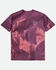 Brixton Men's Crest II Logo Graphic Tie Dye  T-Shirt , Burgundy, hi-res