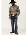 Image #2 - Resistol Men's Roselle Plaid Long Sleeve Button Down Western Shirt, Olive, hi-res