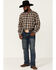Resistol Men's Roselle Plaid Long Sleeve Button Down Western Shirt, Olive, hi-res