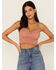 Fornia Women's Seamless Floral Bralette , Mauve, hi-res