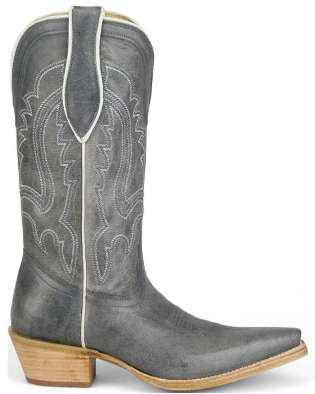 Image #2 - Tony Lama Women's Val Western Boots - Snip Toe, Grey, hi-res