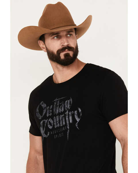 Image #2 - Moonshine Spirit Men's Outlaw Short Sleeve Graphic T-Shirt, Black, hi-res