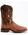 Dan Post Men's Shark Suede Coganc Exotic Western Boots - Broad Square Toe , Cognac, hi-res