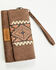 Image #2 - Wrangler Women's Boot Barn Exclusive Braided Zip Wallet, Brown, hi-res