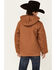 Image #3 - Carhartt Little Boys' Active Flannel Quilt Lined Hooded Jacket, Brown, hi-res