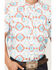 Image #3 - Rock & Roll Denim Men's Boot Barn Exclusive Tek Southwestern Short Sleeve Snap Stretch Western Shirt, Turquoise, hi-res