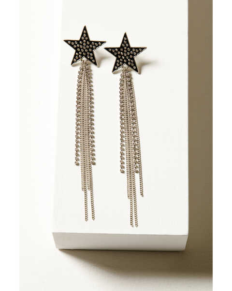 Idyllwind Women's Amberly Star Earrings , Silver, hi-res