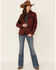 Image #2 - Ariat Women's R.E.A.L. Marsala Southwestern Print Shirt Jacket, Burgundy, hi-res