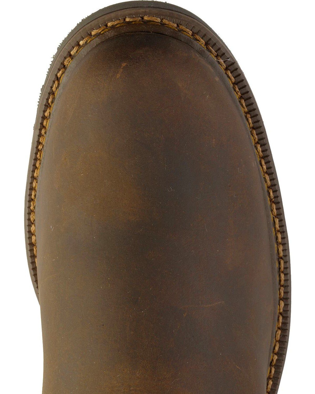 Image #6 - Justin Men's J-Max Balusters Electrical Hazard Pull-On Work Boots - Soft Toe, Chocolate, hi-res