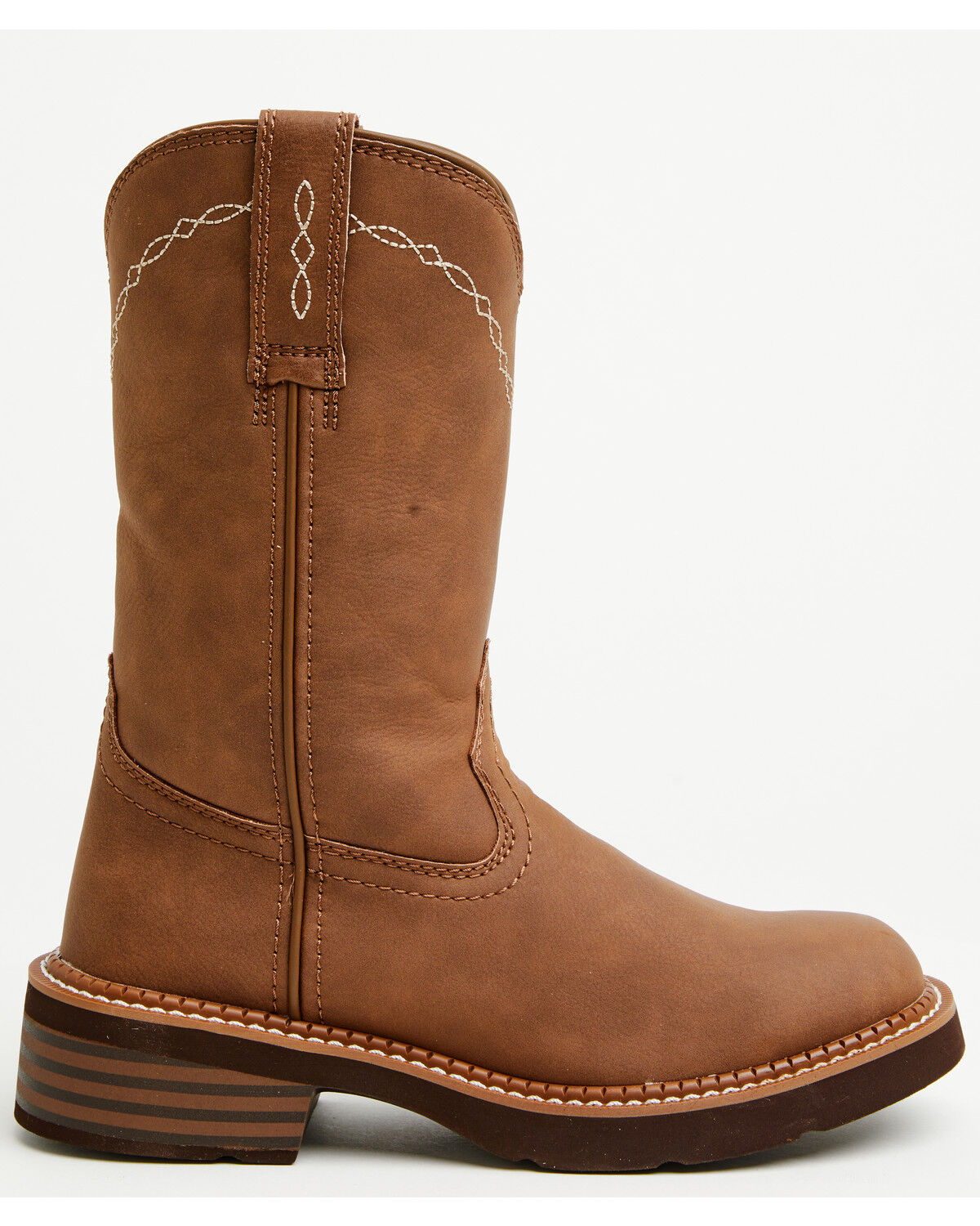 Image #2 - Justin Women's Lillie Roper Western Boots - Round Toe, Brown, hi-res