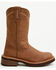 Image #2 - Justin Women's Lillie Roper Western Boots - Round Toe, Brown, hi-res