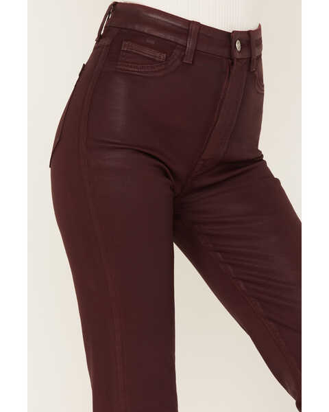 Image #2 - 7 For All Mankind Women's High Rise Coated Slim Bootcut Jeans, Ruby, hi-res